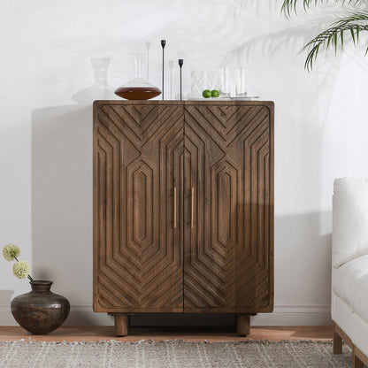 Holmes Bar Cabinet - Artisan Brown