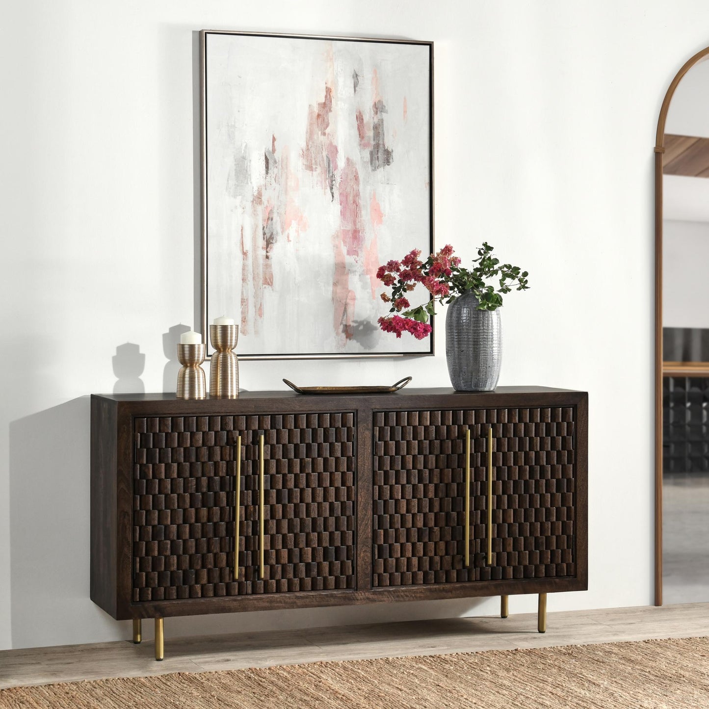 Norwood 4Dr Buffet - Bark Brown