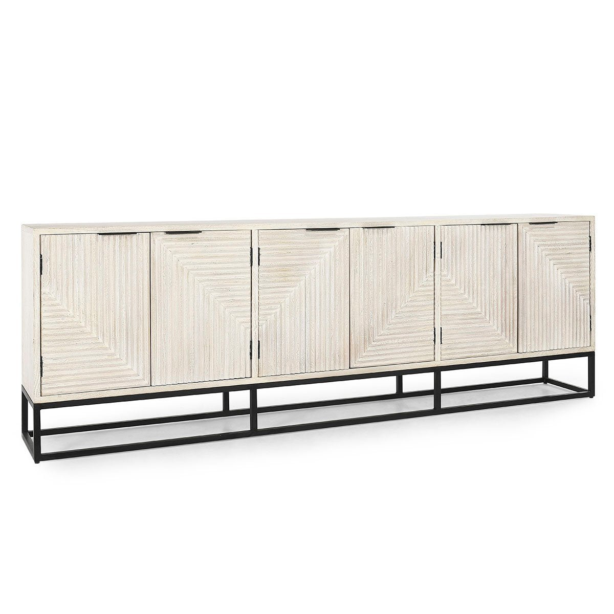 Flint 6Dr Cabinet - Coastal White