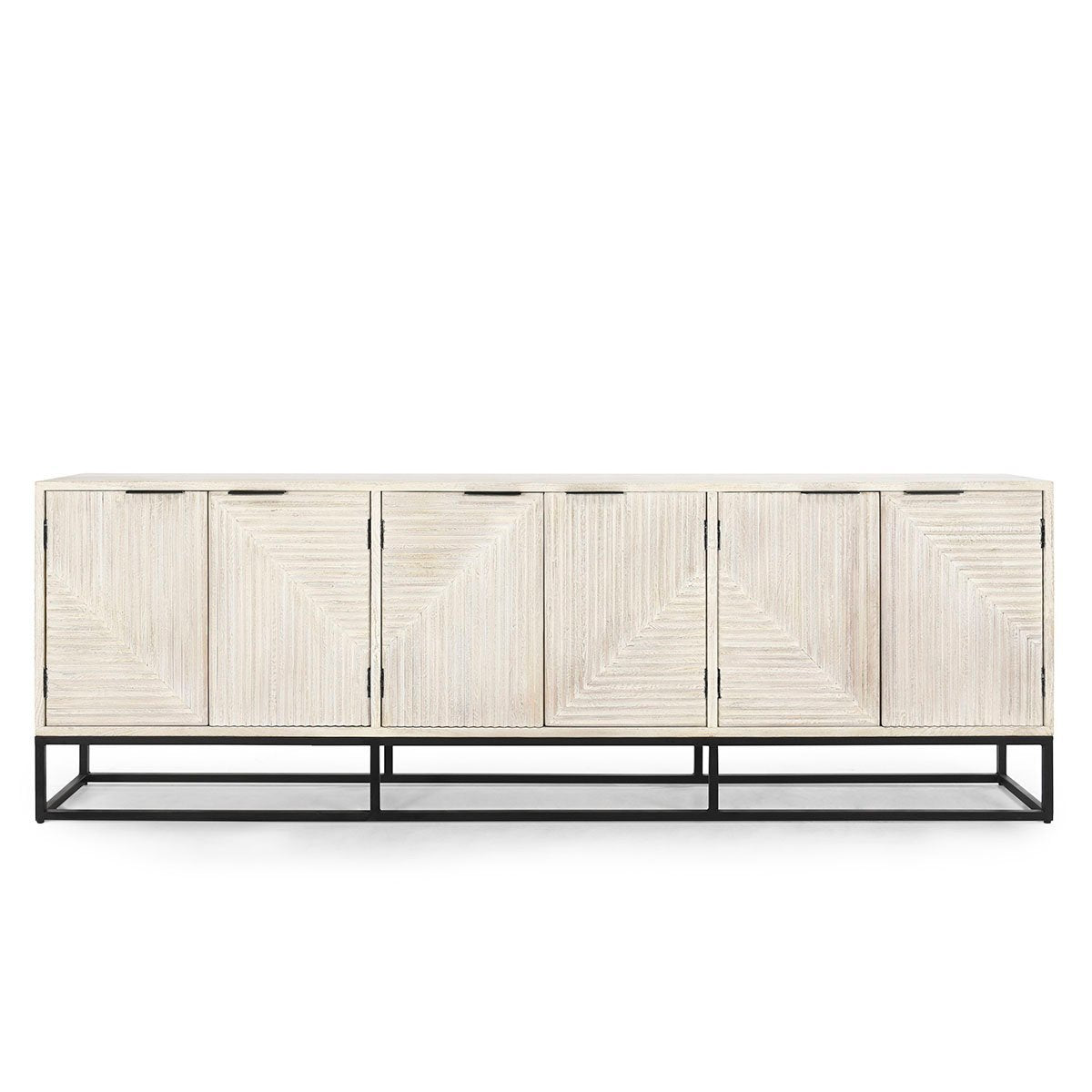 Flint 6Dr Cabinet - Coastal White