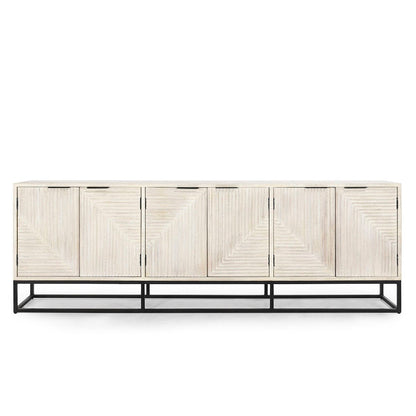 Flint 6Dr Cabinet - Coastal White
