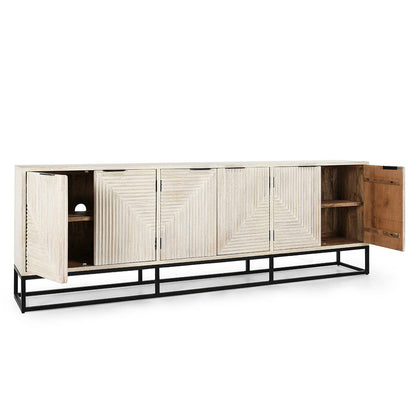 Flint 6Dr Cabinet - Coastal White