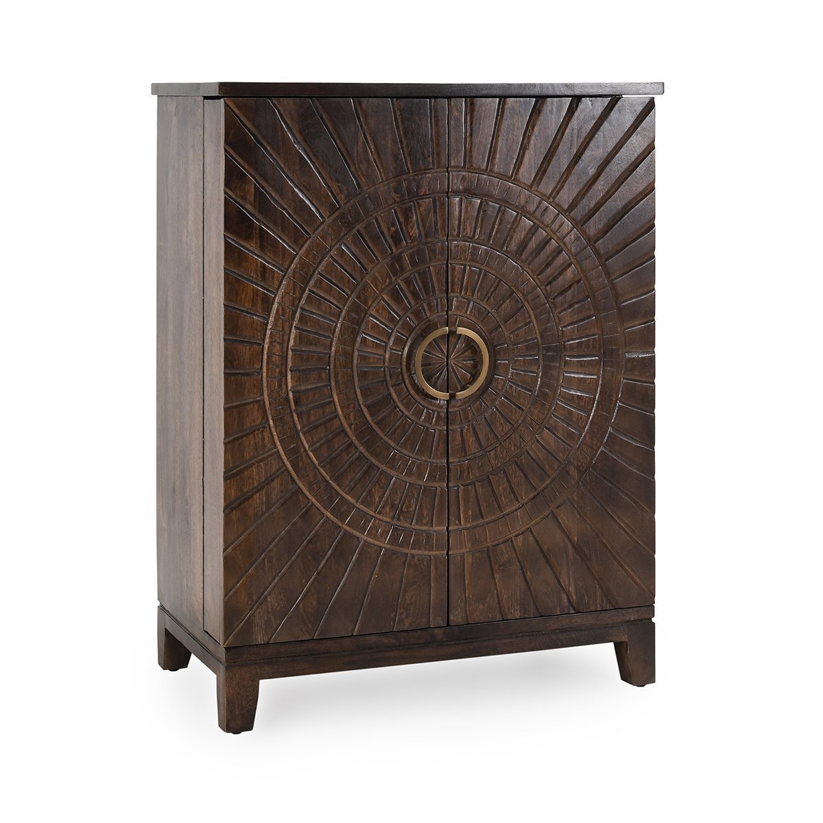 Vivienne Bar Cabinet - Bark Brown