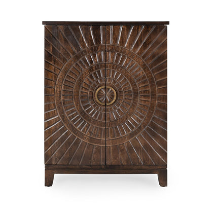 Vivienne Bar Cabinet - Bark Brown