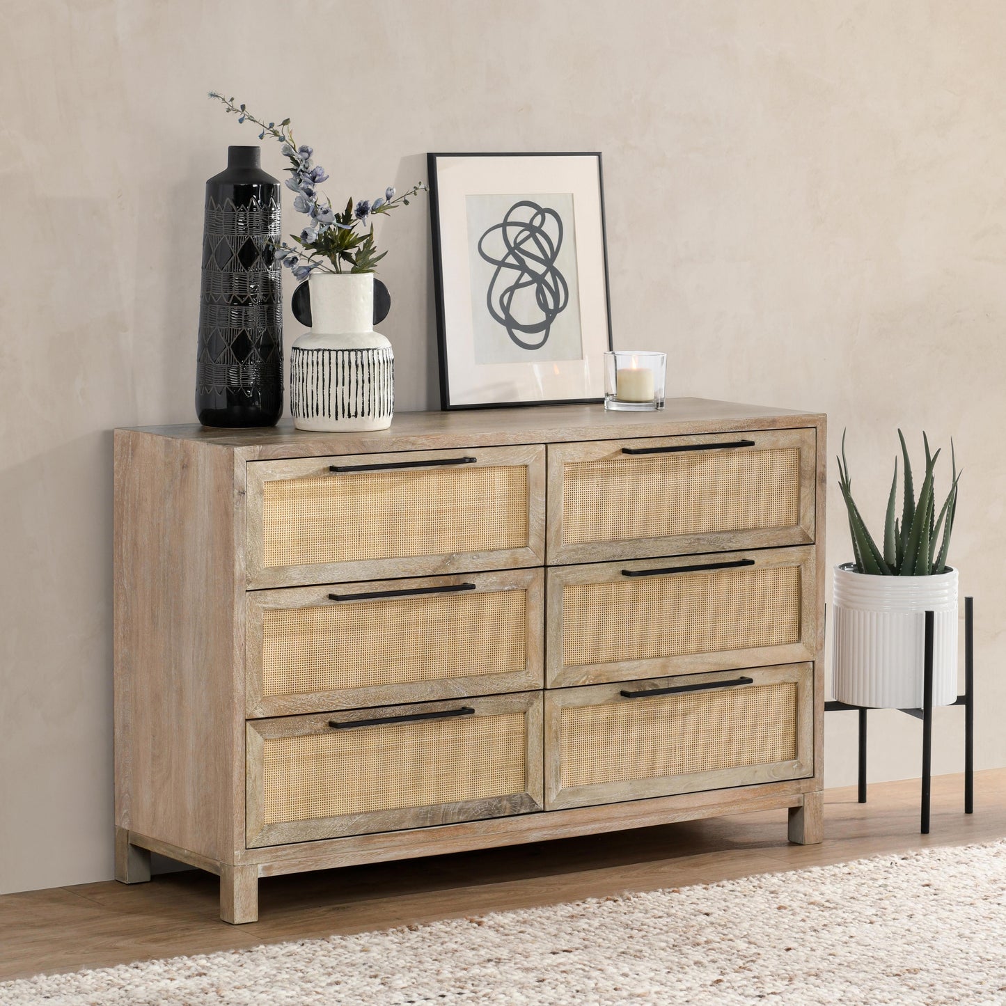 Jensen 6Dwr Dresser - Meadow Taupe