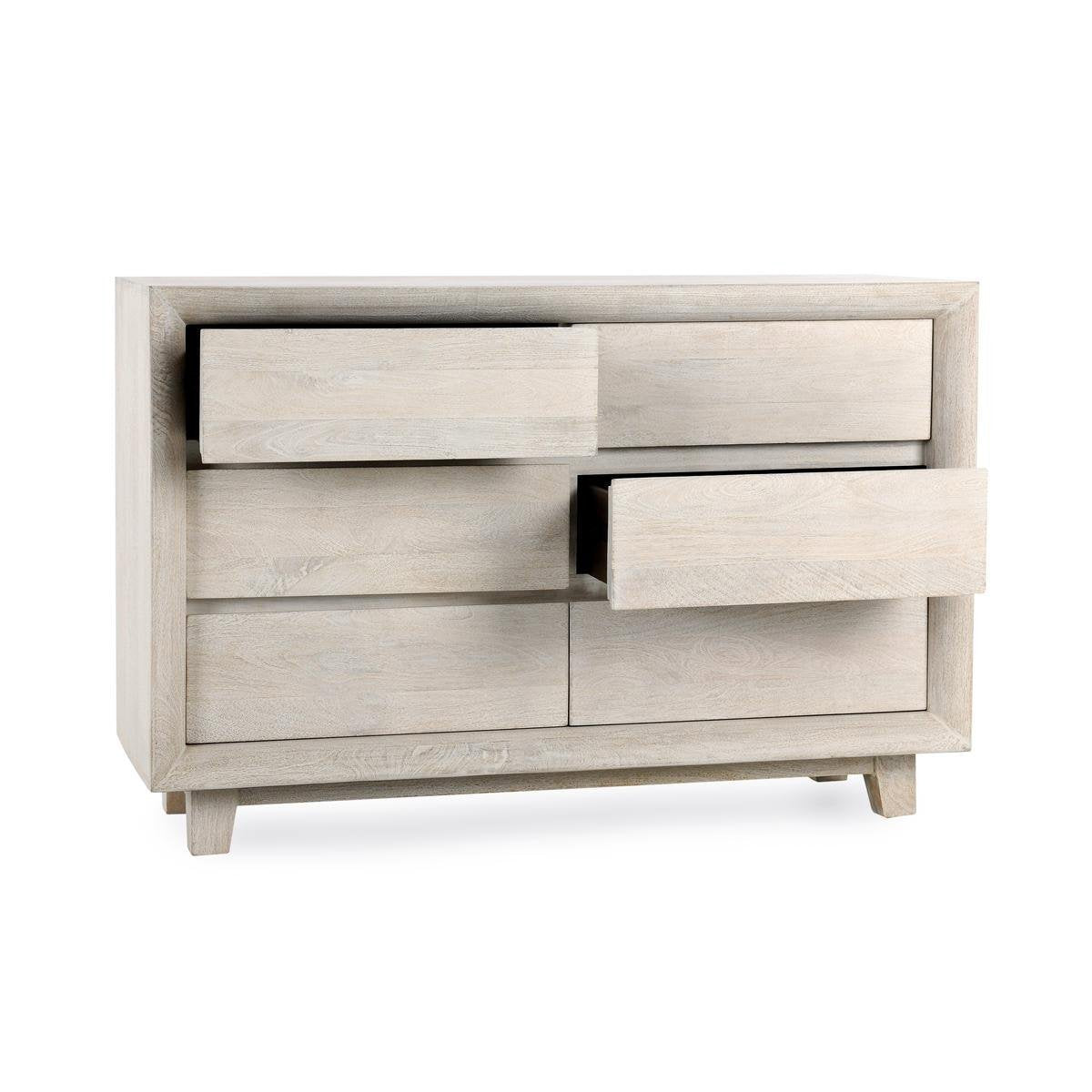 Reece 6Dwr Dresser - Seashell White