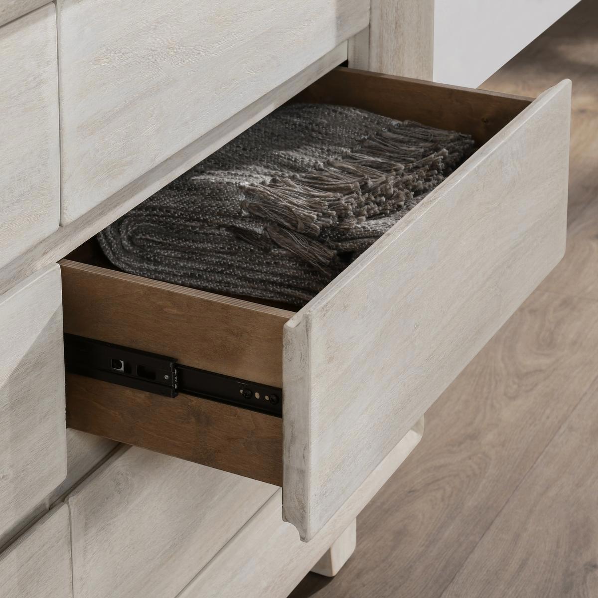 Reece 6Dwr Dresser - Seashell White