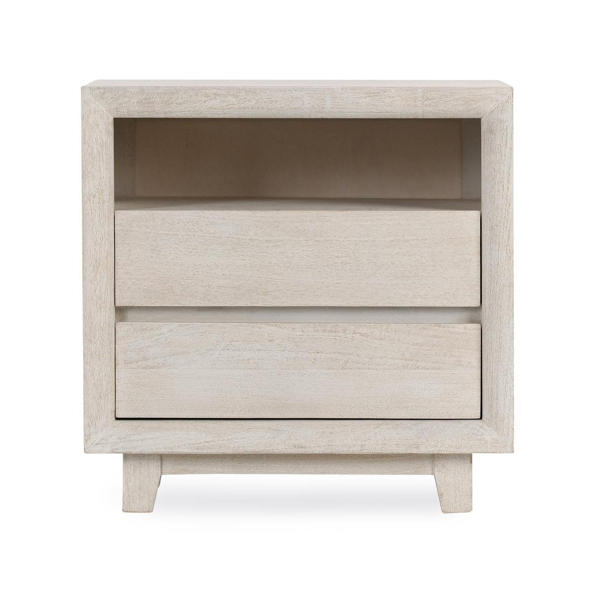 Reece 2Dwr Nightstand - Seashell White