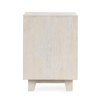 Reece 2Dwr Nightstand - Seashell White