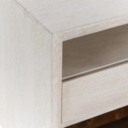 Reece 2Dwr Nightstand - Seashell White