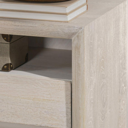 Reece 2Dwr Nightstand - Seashell White