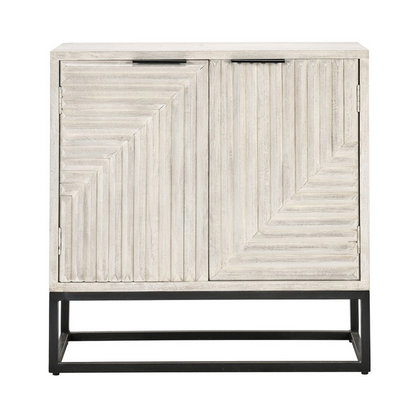 Flint 2Dr Cabinet - Coastal White