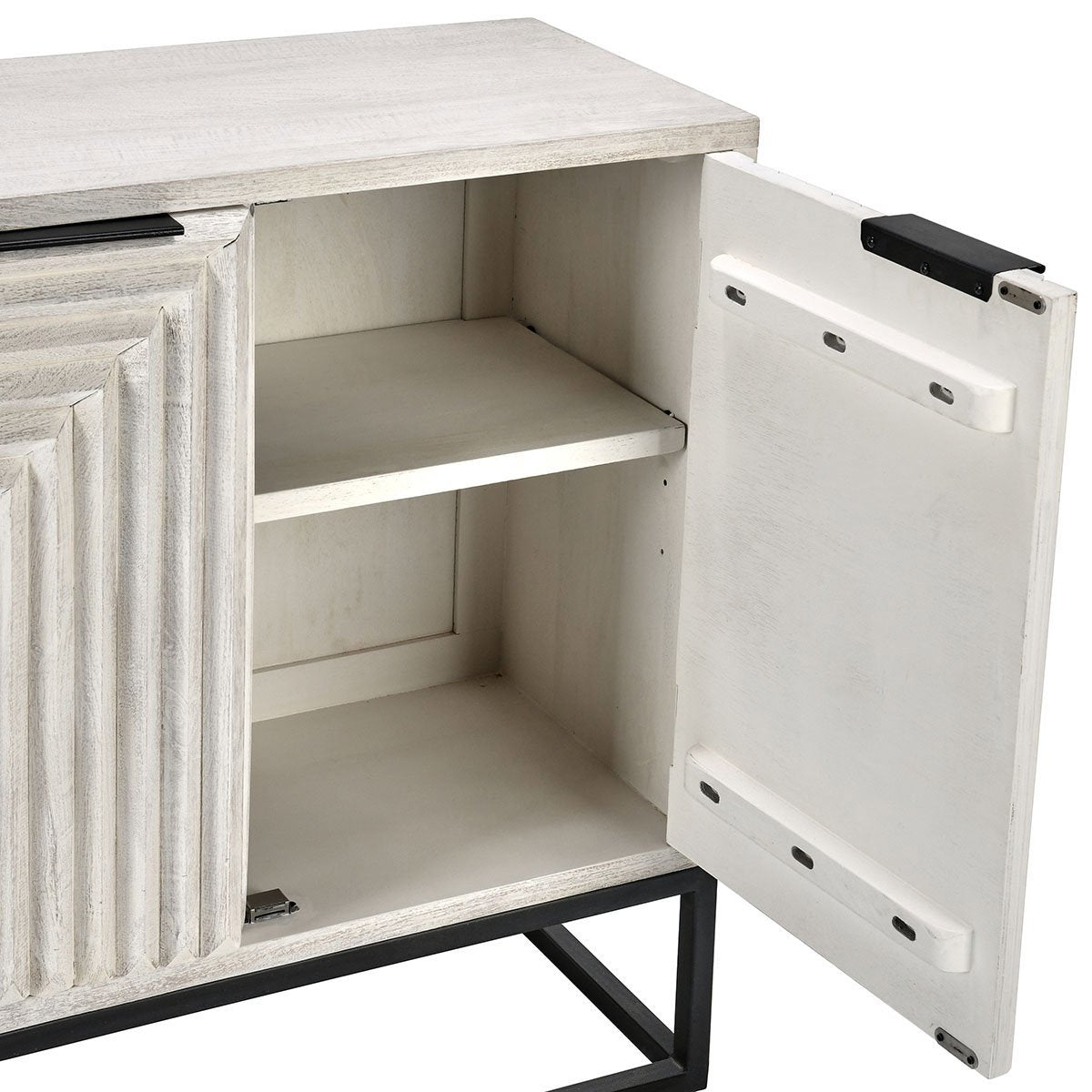 Flint 2Dr Cabinet - Coastal White