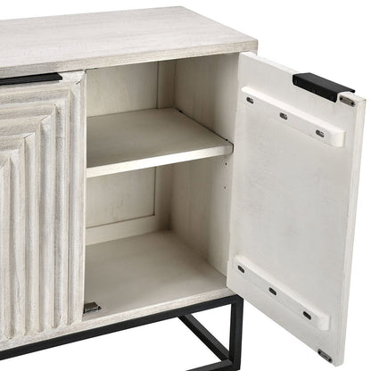 Flint 2Dr Cabinet - Coastal White
