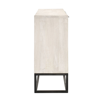 Flint 4Dr Cabinet - Coastal White