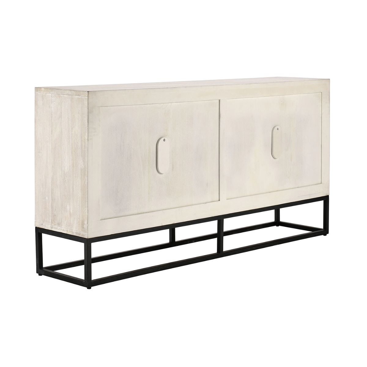 Flint 4Dr Cabinet - Coastal White