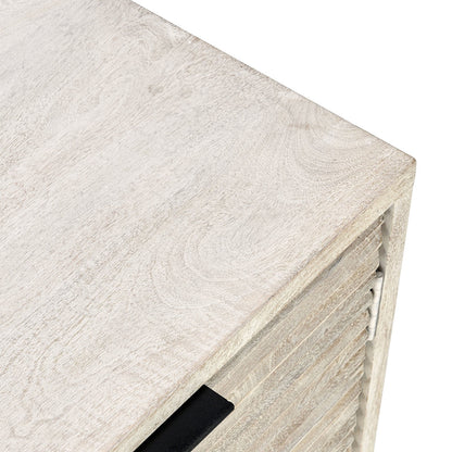 Flint 4Dr Cabinet - Coastal White