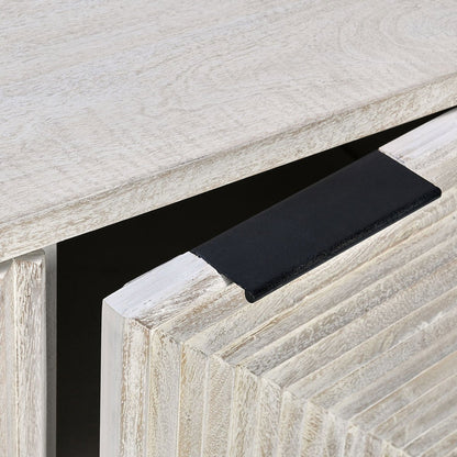 Flint 4Dr Cabinet - Coastal White