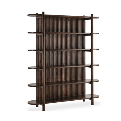 Redford Bookcase - Bark Brown
