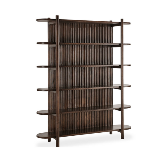 Redford Bookcase - Bark Brown