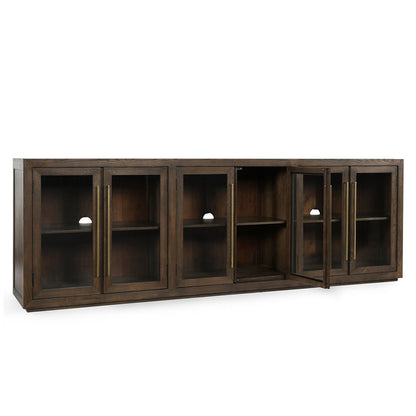 Bradley 6Dr Cabinet - Landmark Brown