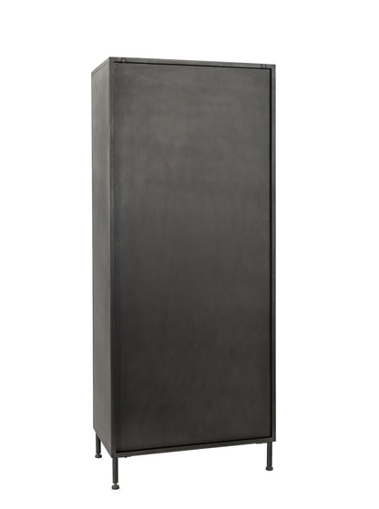 Nore Metal/Glass 2Dr 2Dwr Tall Cabinet