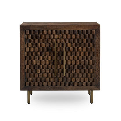 Norwood 2Dr Cabinet - Bark Brown