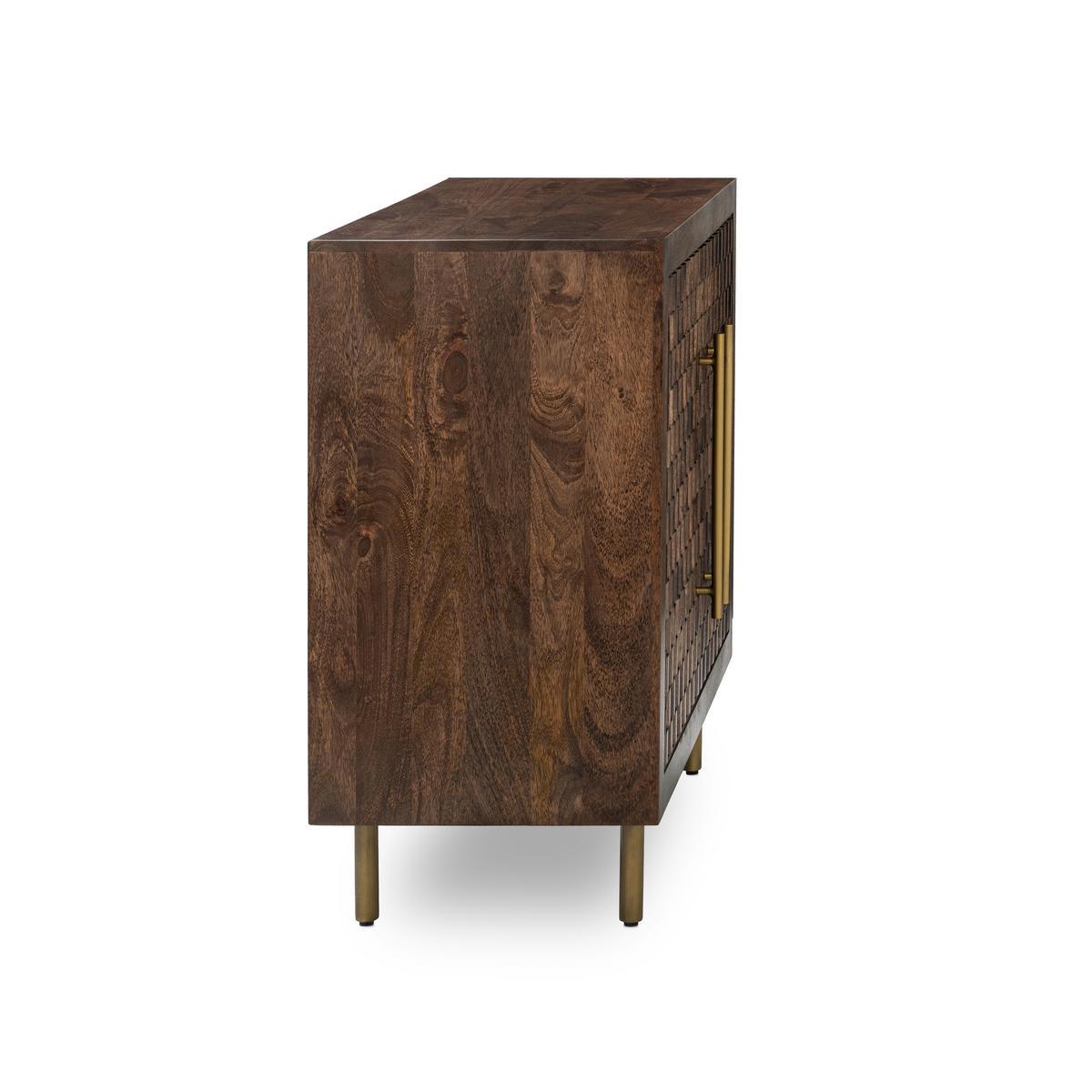 Norwood 2Dr Cabinet - Bark Brown