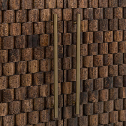 Norwood 2Dr Cabinet - Bark Brown
