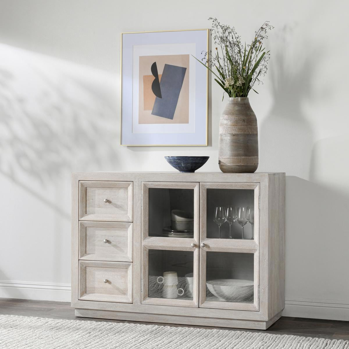 Isha 3 Dwr 2 Dr Cabinet - Creamwood