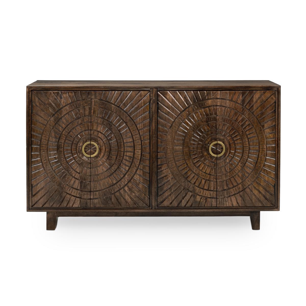 Vivienne 4Dr Cabinet - Bark Brown