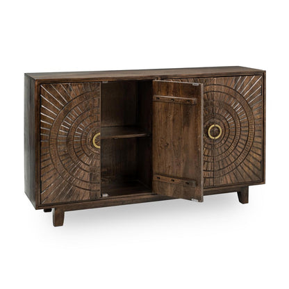 Vivienne 4Dr Cabinet - Bark Brown
