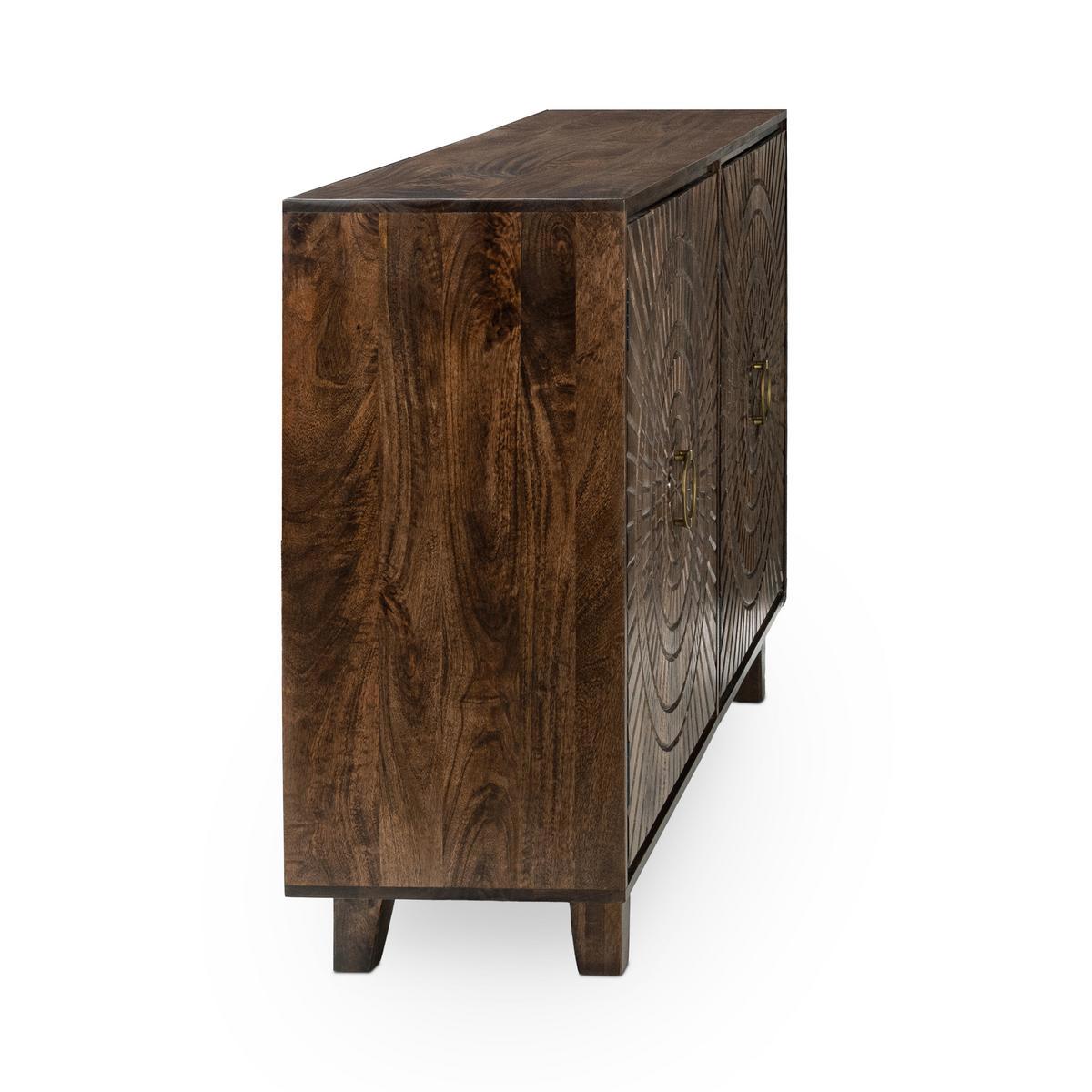 Vivienne 4Dr Cabinet - Bark Brown