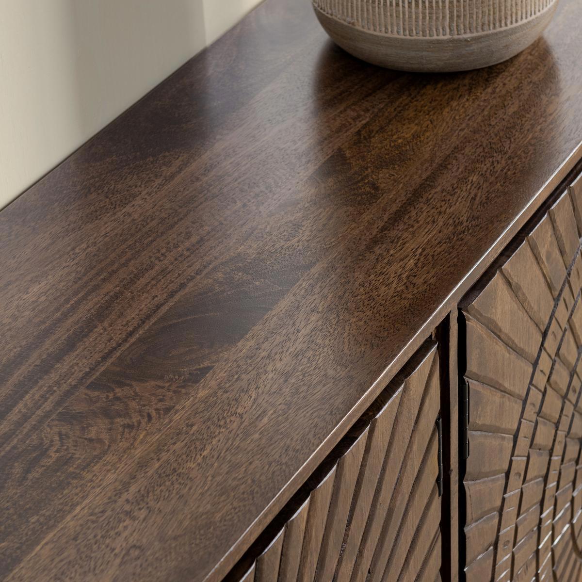 Vivienne 4Dr Cabinet - Bark Brown