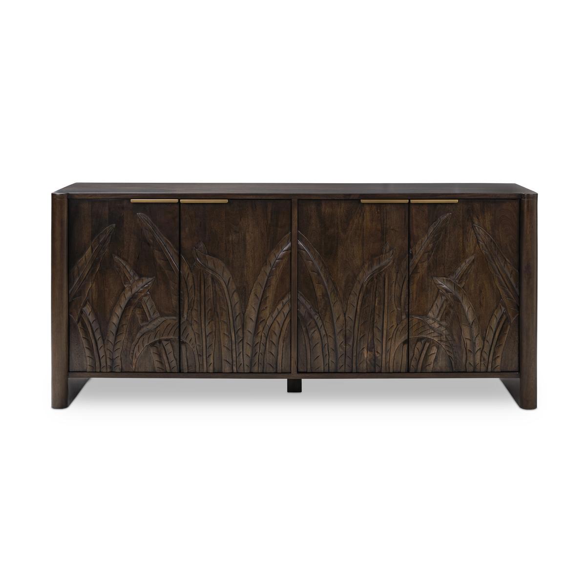 Ledro 4Dr Cabinet - Dark Brown