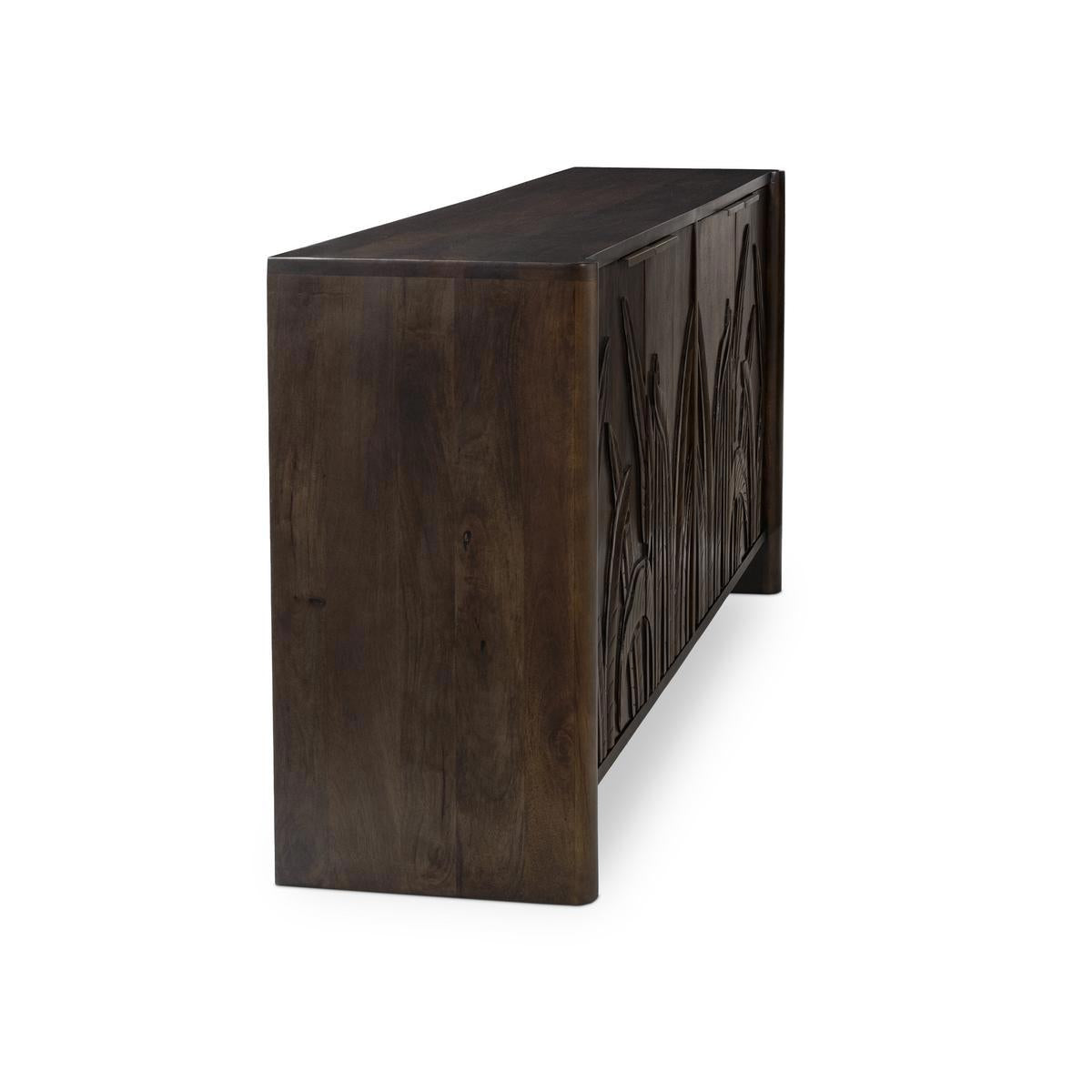 Ledro 4Dr Cabinet - Dark Brown