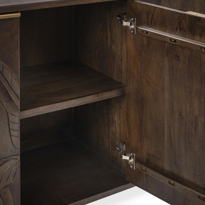 Ledro 4Dr Cabinet - Dark Brown