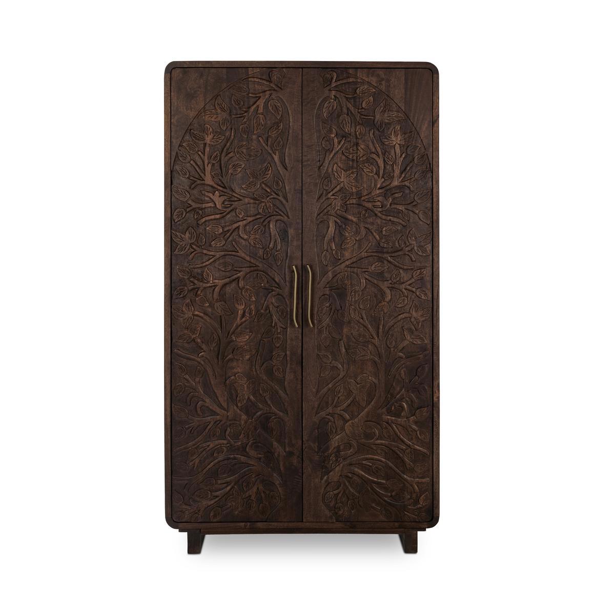 Albero Tall Cabinet - Kona Brown