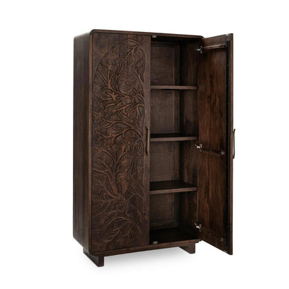 Albero Tall Cabinet - Kona Brown