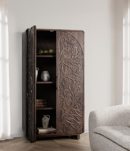 Albero Tall Cabinet - Kona Brown