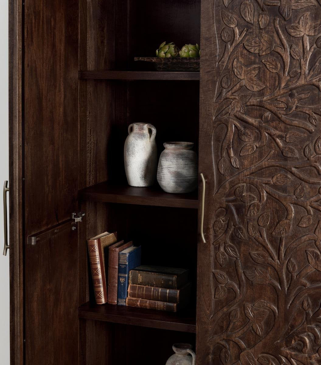 Albero Tall Cabinet - Kona Brown