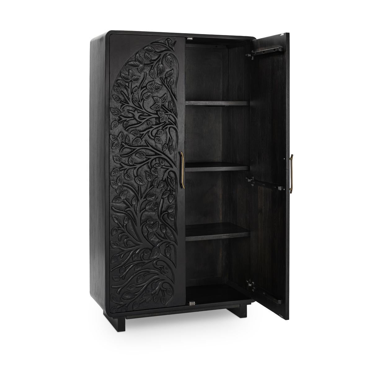 Albero Tall Cabinet - Black