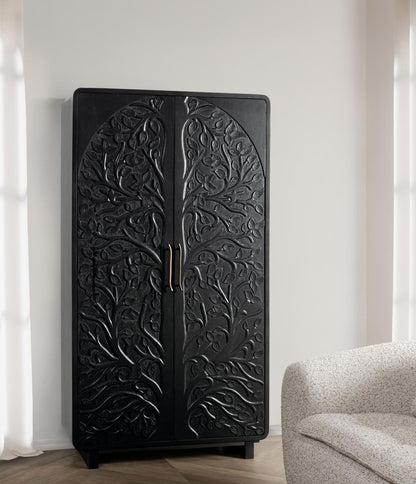 Albero Tall Cabinet - Black