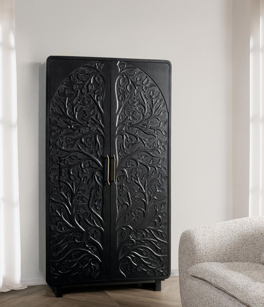 Albero Tall Cabinet - Black