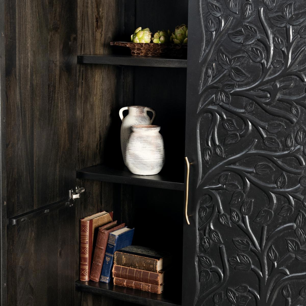Albero Tall Cabinet - Black