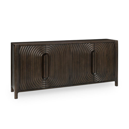 Colson 4Dr Cabinet - Dark Brown