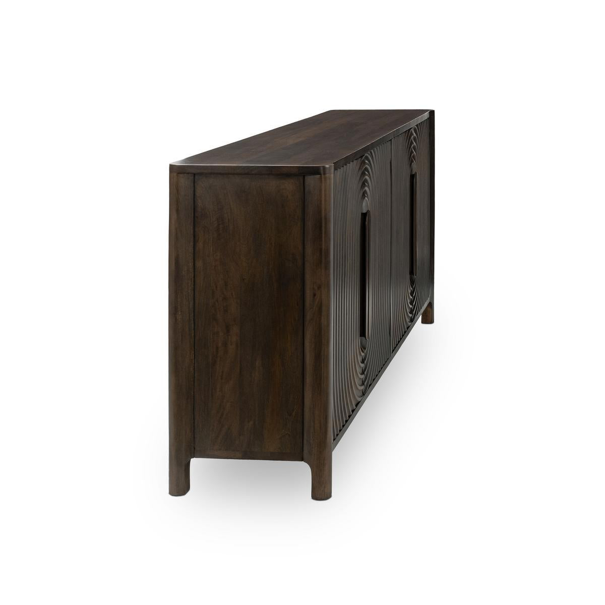 Colson 4Dr Cabinet - Dark Brown