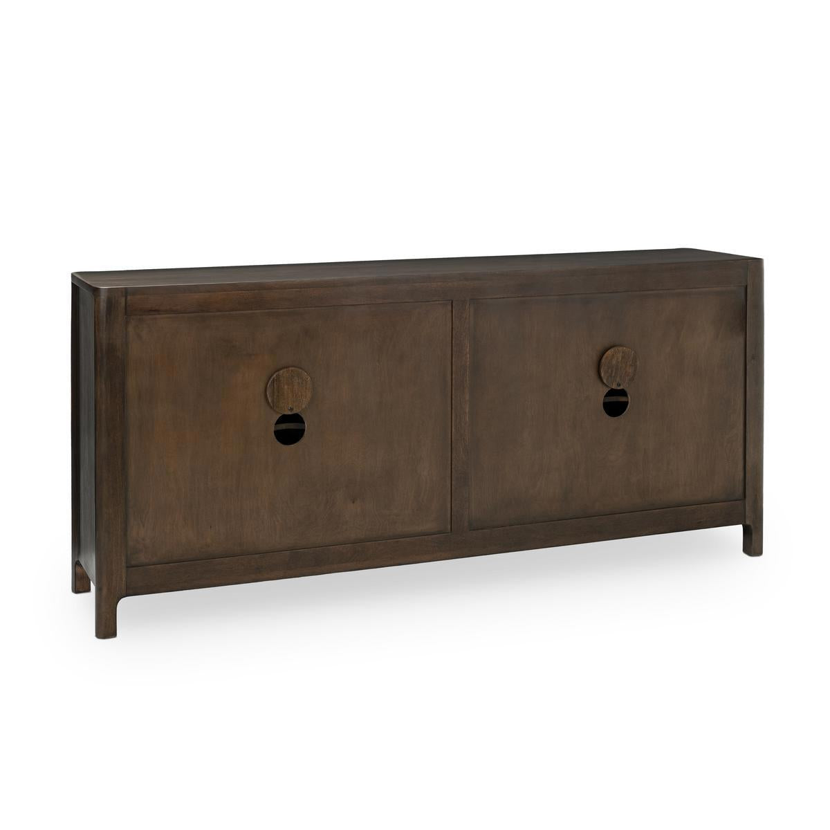 Colson 4Dr Cabinet - Dark Brown