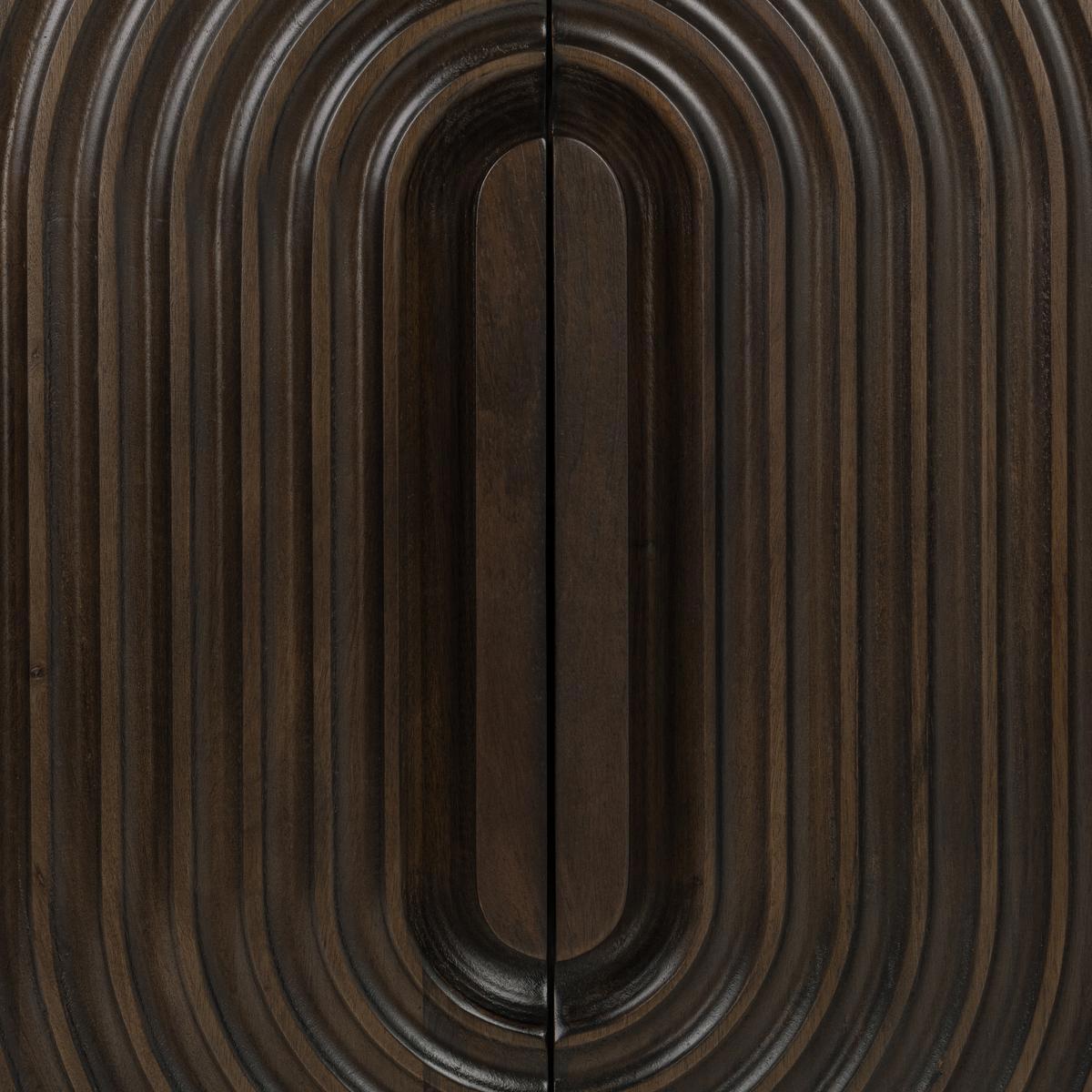 Colson 4Dr Cabinet - Dark Brown