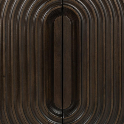 Colson 4Dr Cabinet - Dark Brown